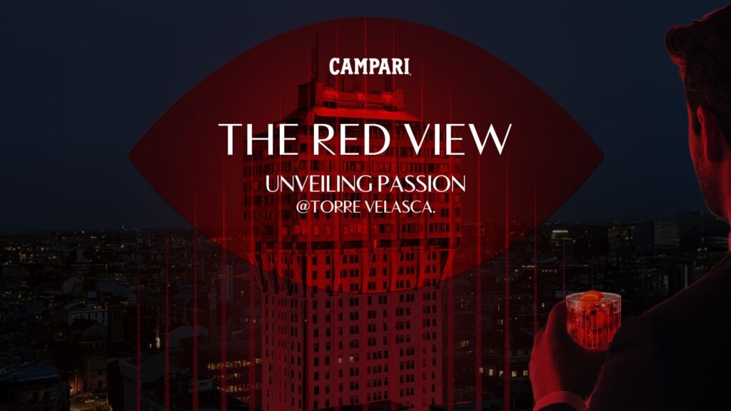 Campari Torre Velasca Milano evento aperitivo, Torre Velasca si tinge di rosso Campari con tre giorni di aperitivo d&#8217;autore
